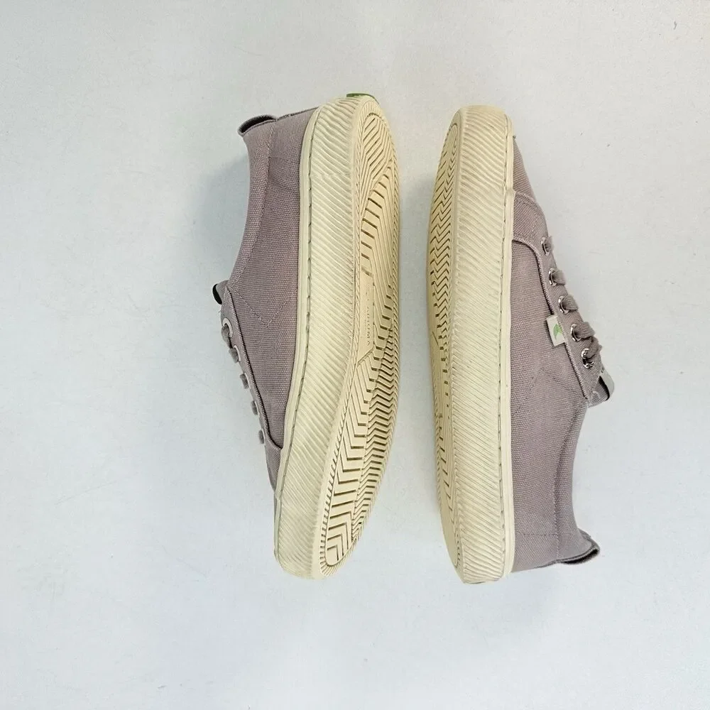 Cariuma Rio Brasil Low Canvas Grey Sneakers Shoes Womens Size 8 Men 6.5